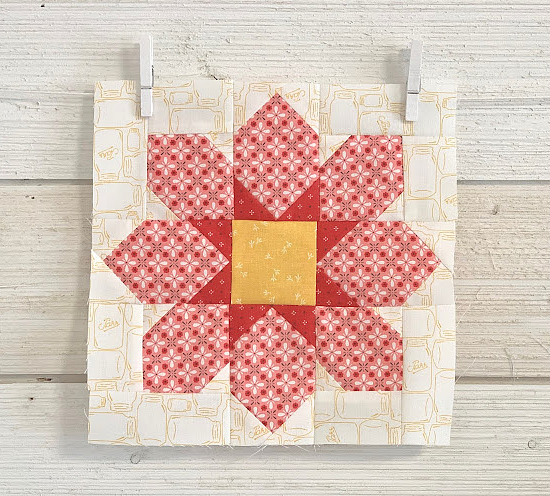 Winter Flower Block Tutorial
