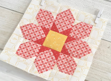 Winter Flower Block Tutorial