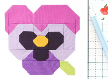 Pansy Spring Flower Garden Block Pattern