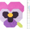 Pansy Spring Flower Garden Block Pattern