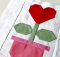 Love Flower Quilt Block Pattern