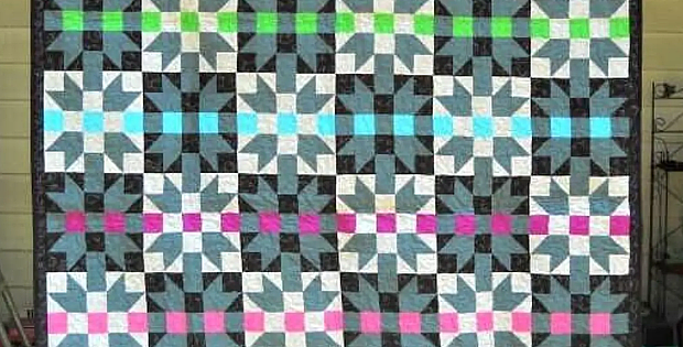 Rainbow Ribbon Star Quilt Pattern