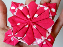 Fabric Flower Origami Tutorial