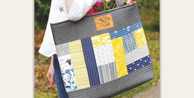 Market Day Quilted Tote Bag Tutorial