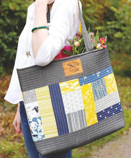 Market Day Quilted Tote Bag Tutorial