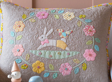 Flower Wreath Hare Pillow Pattern