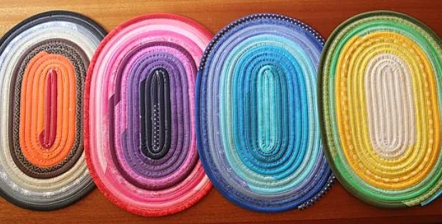 Make Colorful Placemats from Jelly Roll Strips