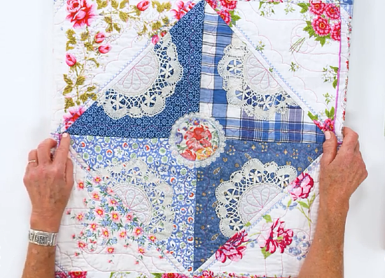 Hankies and Doilies Make a Lovely Quilt