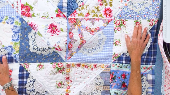 Hankies and Doilies Make a Lovely Quilt