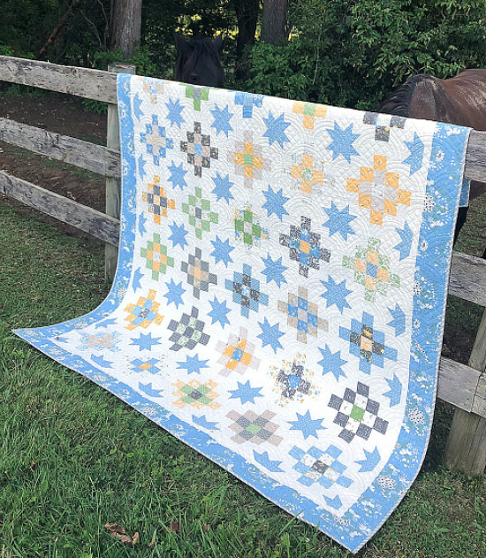 Patchy Stars Quilt Pattern