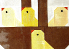 Easter Chicks Quilt Block Pattern