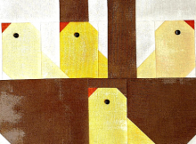 Easter Chicks Quilt Block Pattern