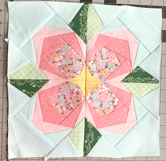 Spring Flower Quilt Block Pattern