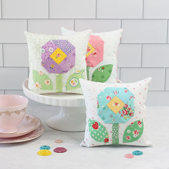 Bloom Pincushion Mini Pillow Pattern