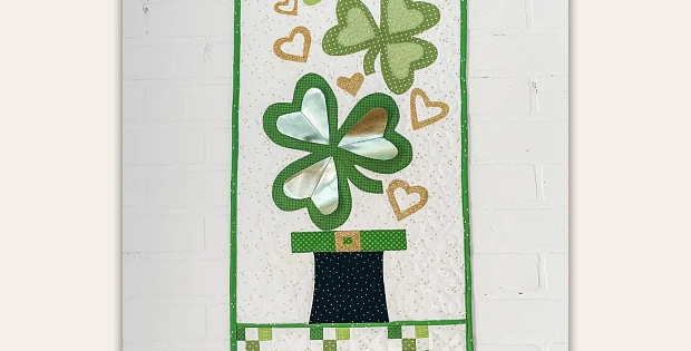 Exploding Shamrocks Skyscraper Quilt Pattern