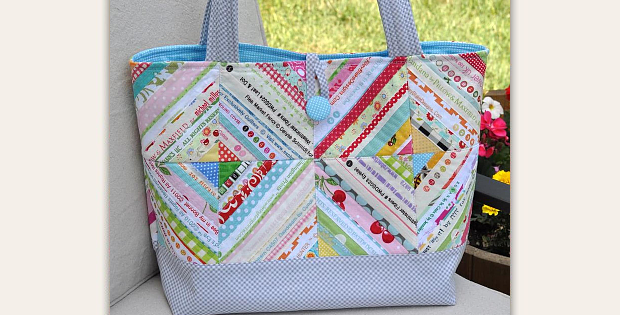 Market Tote Quilted Tote Bag Pattern