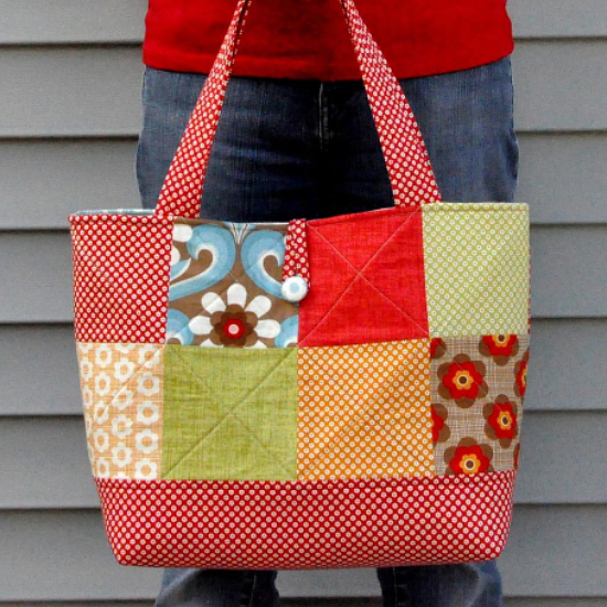 Market Tote Quilted Tote Bag Pattern