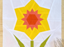 Daffodil Quilt Block Pattern