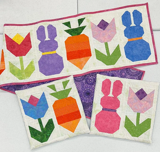 Bunny Trail Table Runner Quilt Pattern