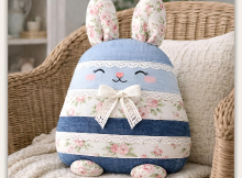 Patchwork Bunny Pillow Sewing Pattern