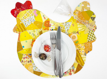 Patched Chicken Placemat Pattern