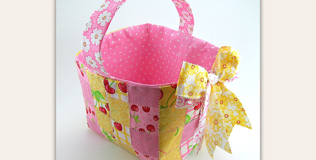 Woven Fabric Easter Basket Pattern