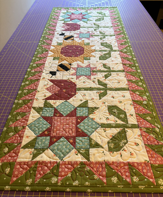 Sew Up a Lovely Flower Garden for a Table - Quilting Digest