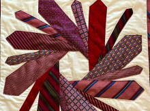 8 Necktie Wreath Memory Quilt Pattern