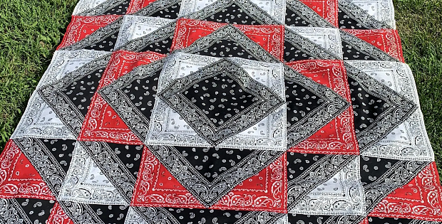 Big Block Bandana Quilt Pattern