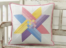 Double Lattice Woven Star Quilt Block Pattern