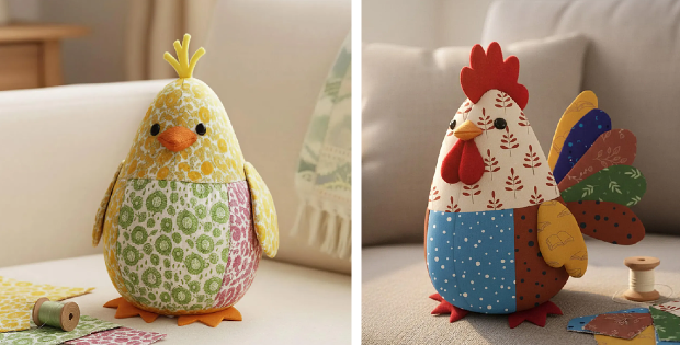 Chichi the Chick and Robin the Rooster Patterns