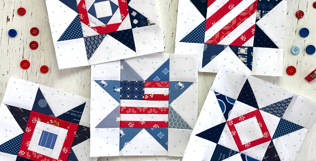 Scrappy Stars Quilt Blocks Pattern Collection