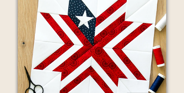 American Star 2 Quilt Block Pattern
